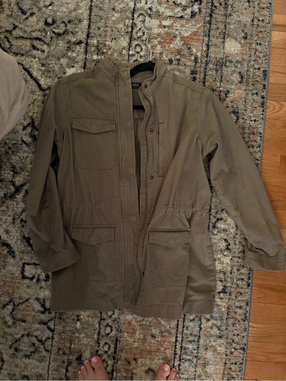 Able Olive Green Utility Jacket with Multiple Pockets